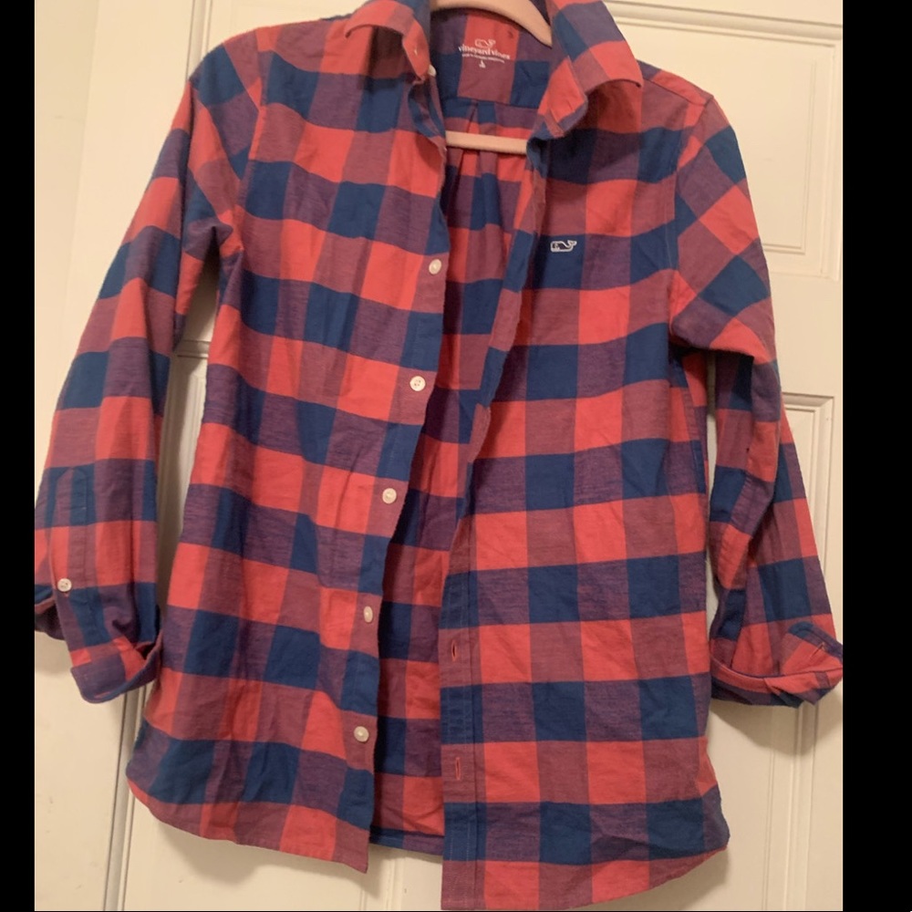 Vineyard vines boys flannel shirt